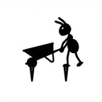 Ant Garden Decor Metal Yard Ant Garden Stakes Lawn Art