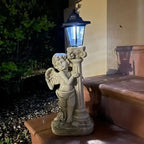 Solar Angel Light Statue 19.29 Inch Outdoor Garden Path Light
