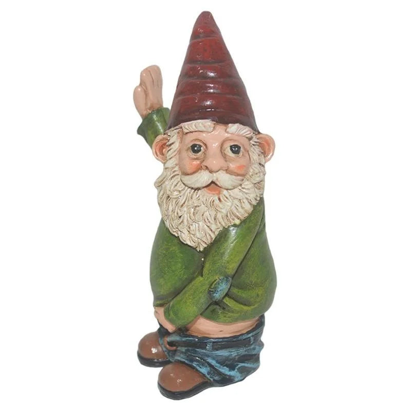 Garden Gnome Statue Funny Urinating Gnome Outdoor Garden Decor Holiday Ornament
