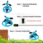 360° Rotating Garden Sprinkler for Lawn & Garden Care