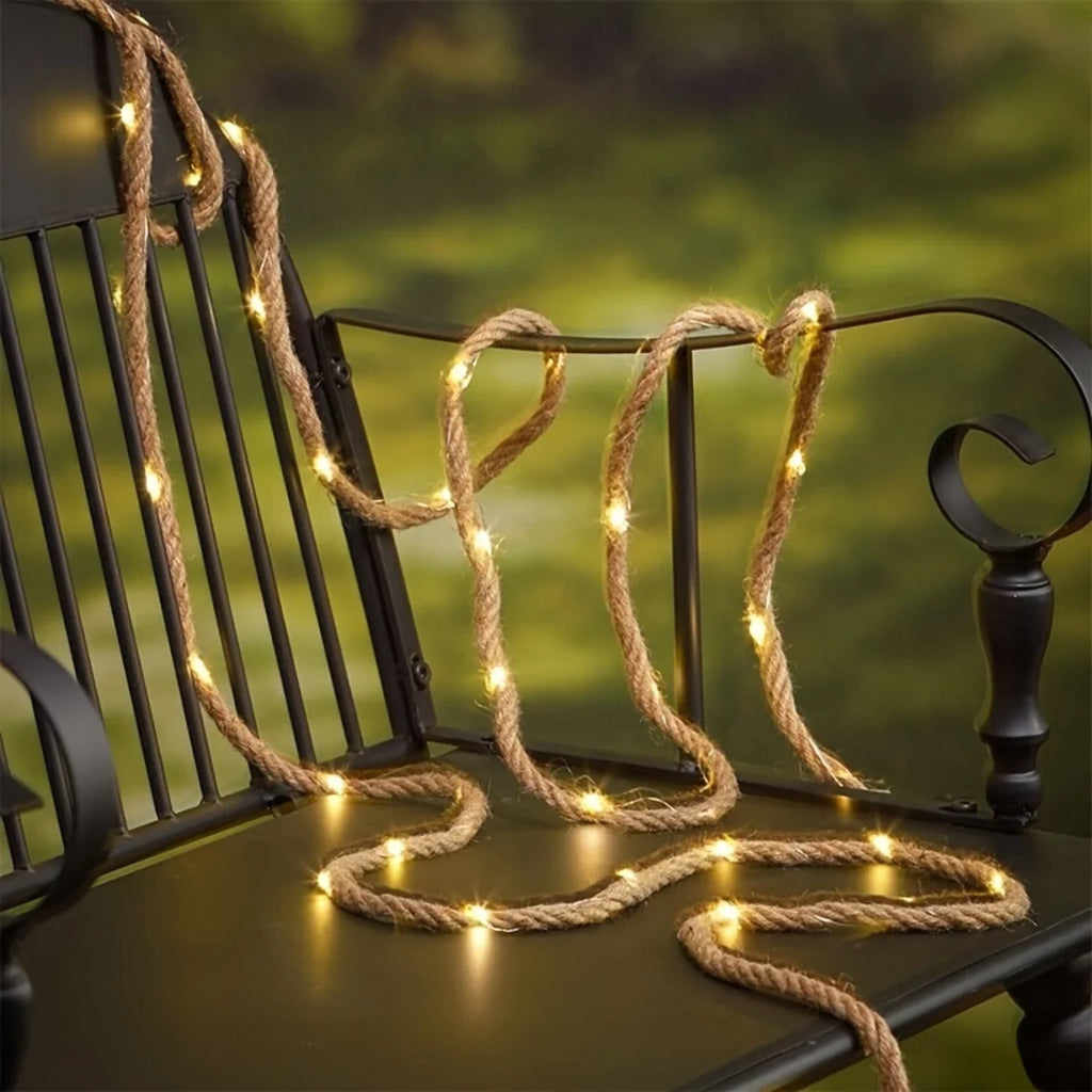 Solar Rope Light, 5m Solar Powered LED Outdoor Garden String Light