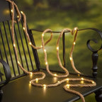 Solar Rope Light, 5m Solar Powered LED Outdoor Garden String Light