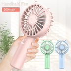 Portable USB Rechargeable Mini Hand Fan – 2 Pack