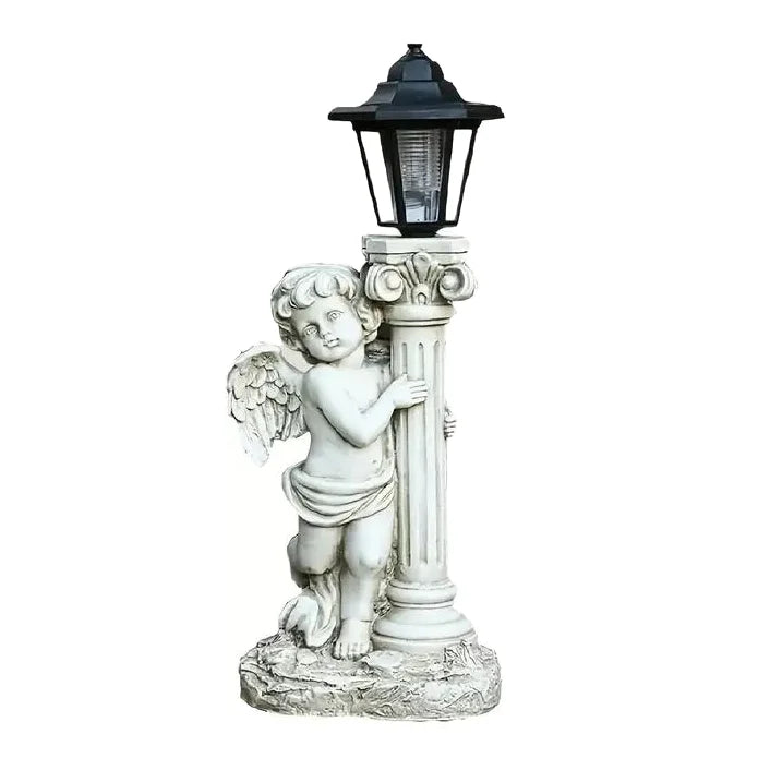 Solar Angel Light Statue 19.29 Inch Outdoor Garden Path Light