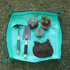 Waterproof Plant Repotting Mat with Snap Corners for Indoor Potting