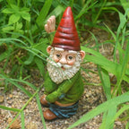 Garden Gnome Statue Funny Urinating Gnome Outdoor Garden Decor Holiday Ornament