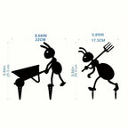 Ant Garden Decor Metal Yard Ant Garden Stakes Lawn Art