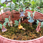 Fairy Garden Figurines 6pc Set Bonsai Miniature Decor