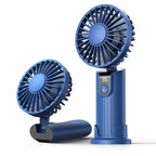 Mini USB Rechargeable Fan – 2400/5000mAh 3-Speed Handheld Pocket Fan
