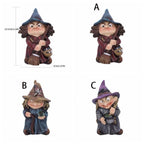Resin Witch Statue Waterproof Indoor Outdoor Halloween Decor