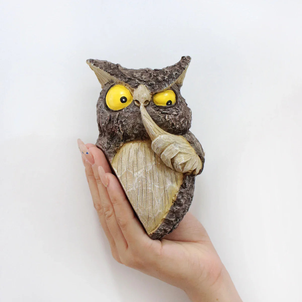 Owl Tree Hanging Ornament Resin Garden Decor for Yard Patio