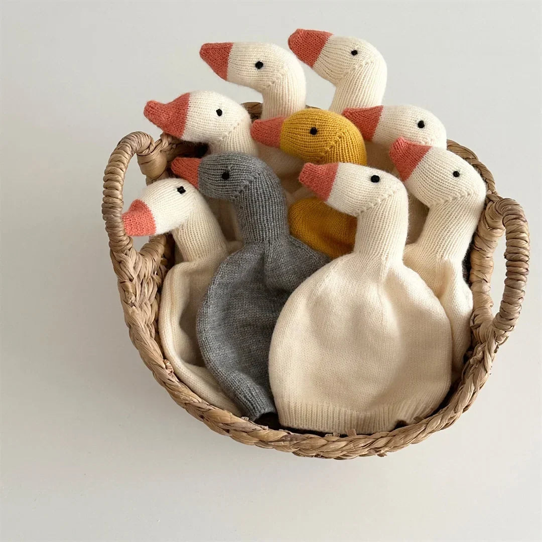 Funny Goose Head Knitted Beanie Hat for Fall and Winter