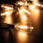 Solar Powered Outdoor String Lights with Shatterproof Bulbs