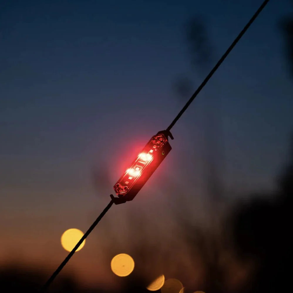 8-Piece USB-C Rechargeable Camping Rope Light Set with Stepless Dimming