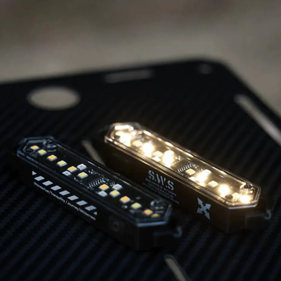 8-Piece USB-C Rechargeable Camping Rope Light Set with Stepless Dimming