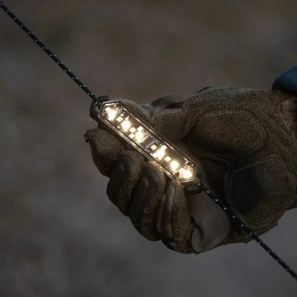 8-Piece USB-C Rechargeable Camping Rope Light Set with Stepless Dimming