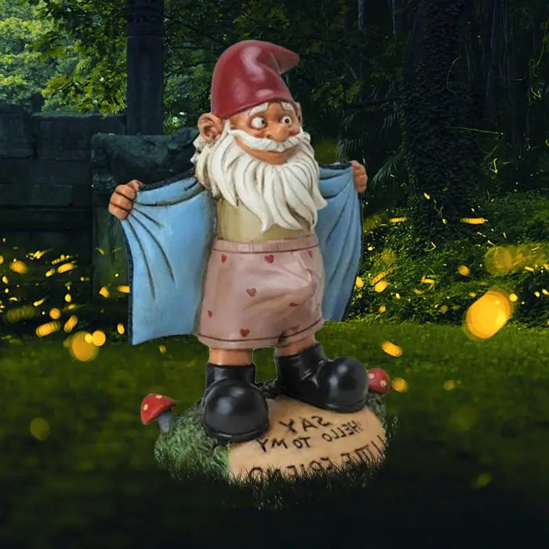 Garden Gnome Statue Outdoor Figurine – Whimsical Backyard & Garden Decor