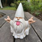 Funny Garden Gnome Statue – Resin Tongue Out Outdoor Patio & Yard Decor