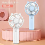 Portable USB Rechargeable Mini Hand Fan – 2 Pack