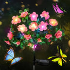 Solar Flower Lights LED Azalea Outdoor Garden Yard Path Lighting