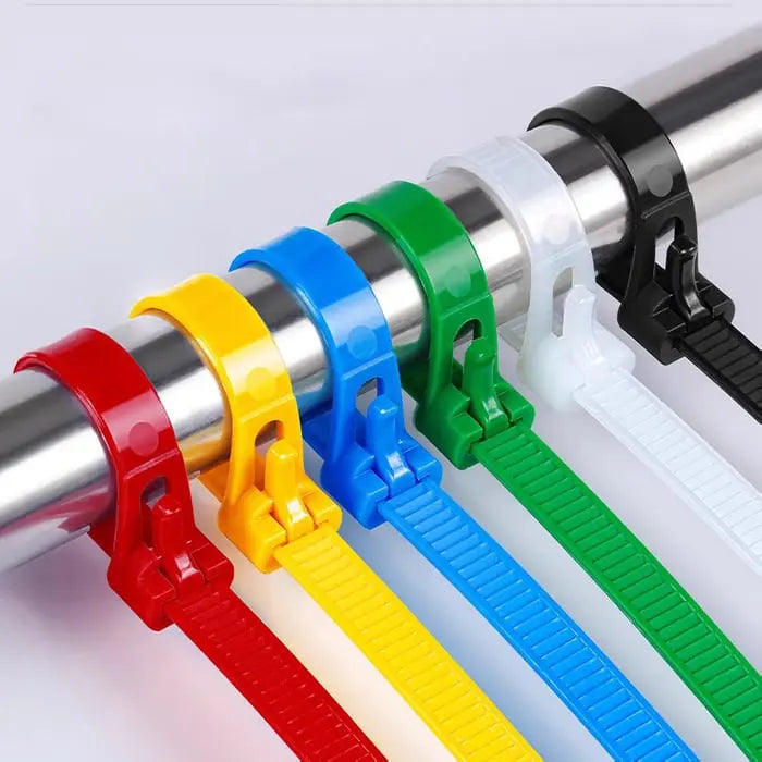 Reusable Nylon Cable Ties 200 Pack Self Locking Zip Ties