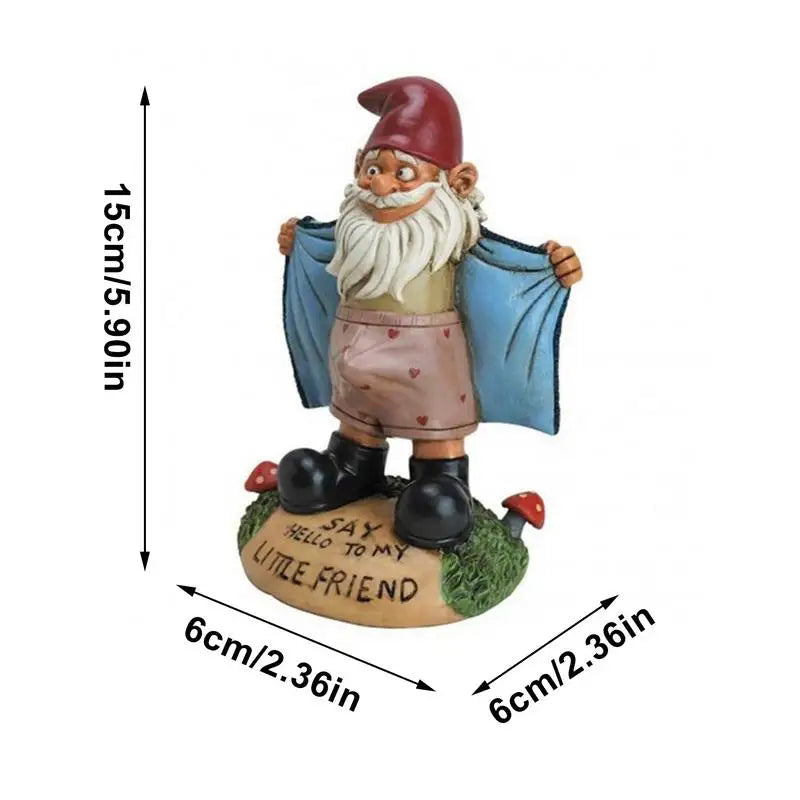 Garden Gnome Statue Outdoor Figurine – Whimsical Backyard & Garden Decor