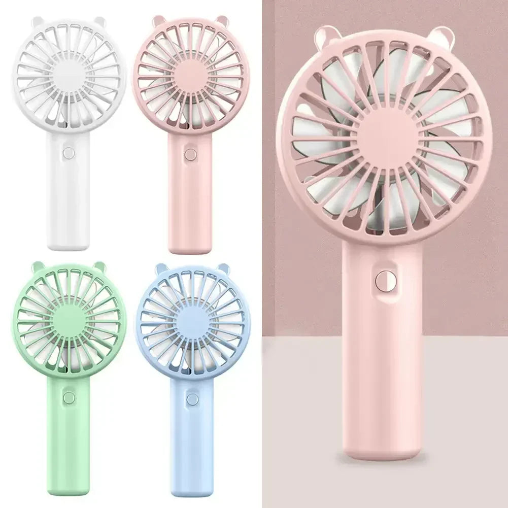 Portable USB Rechargeable Mini Hand Fan – 2 Pack