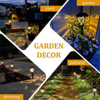 6 Pack LED Solar Pathway Lights for Gardens and Pathways