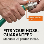 Stainless Steel Garden Hose Quick Connect Fittings Set, 3/4" GHT Connector