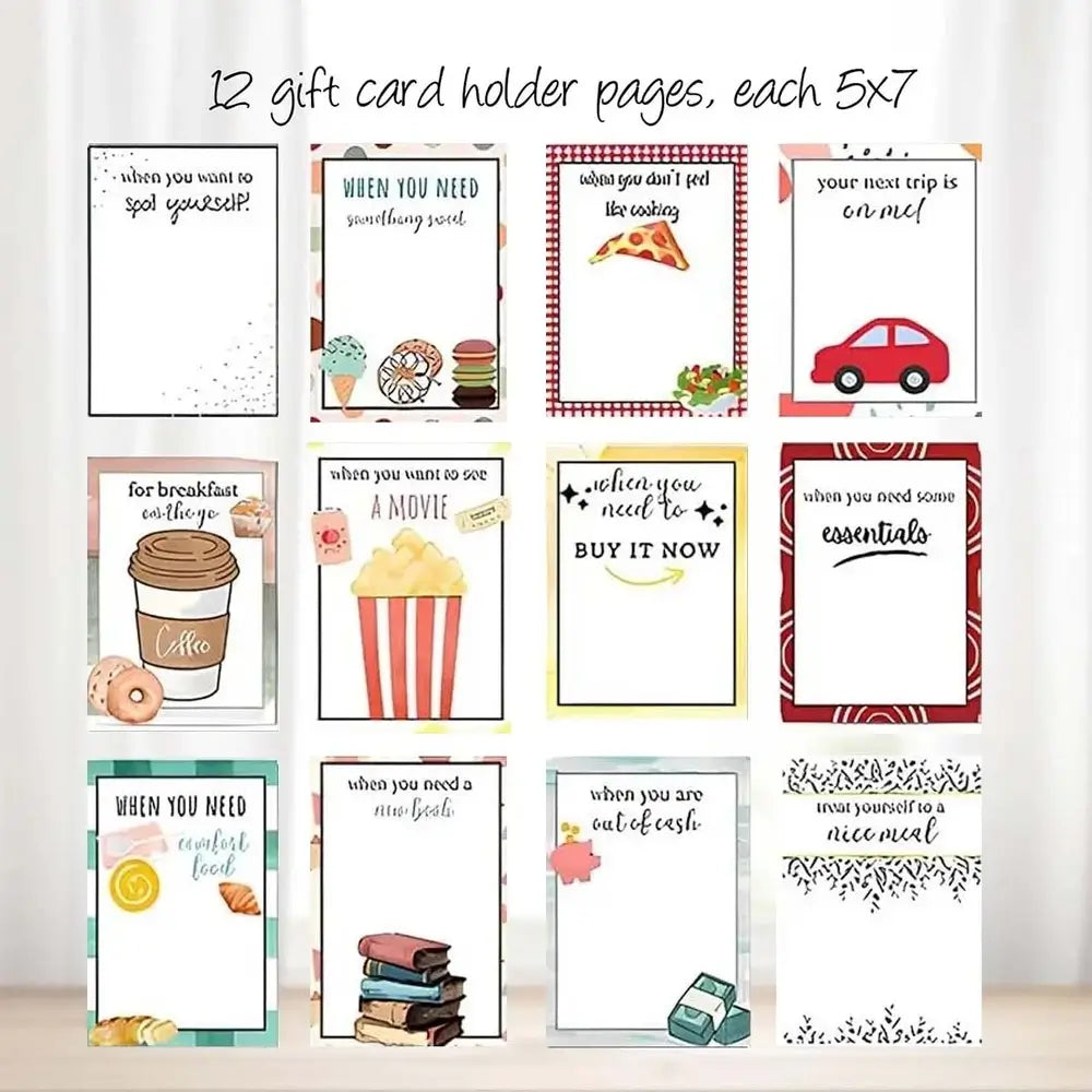 Christmas Gift Card Book – DIY Spiral-Bound Christmas Gift Card Holder Book