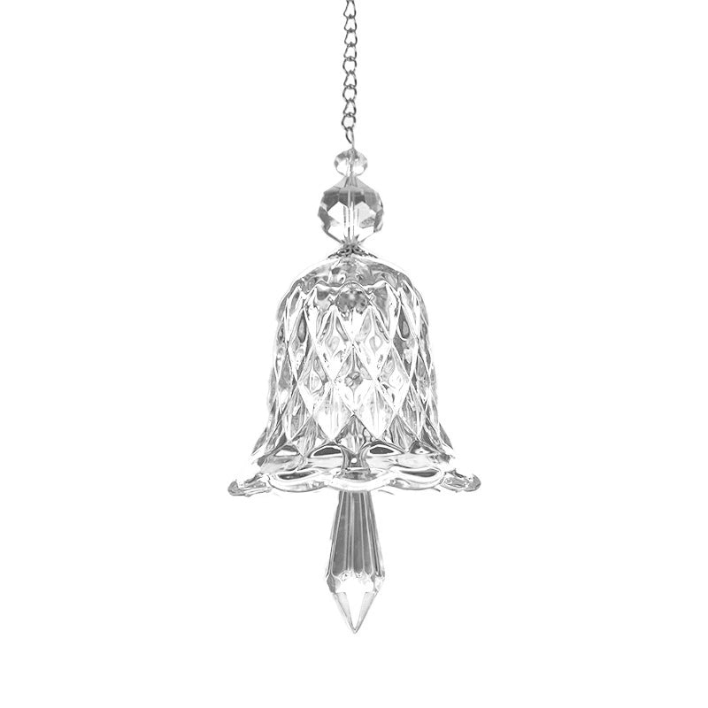 2-Piece Rainbow Glass Bell Suncatcher – Hanging Window Decor