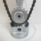 Rotating Gear Clock with Moving Gears, USB Powered Mechanical Tabletop Clock