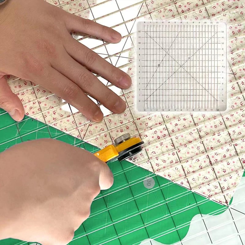 Fabric cutter with clamp for precise cuts