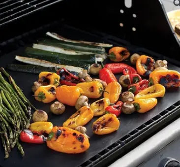 PTFE Non-Stick Grill Mat 10 Pack, Reusable BBQ Grill Mats for Gas & Charcoal Grills