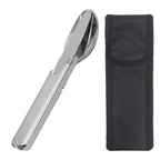 4-in-1 Foldable Camping Cutlery Set Made of Stainless Steel