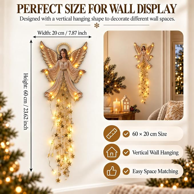 Angel Blessing Starfall Wall Light