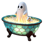 Halloween Ghost Night Light, Resin USB Powered Tabletop Halloween Decor