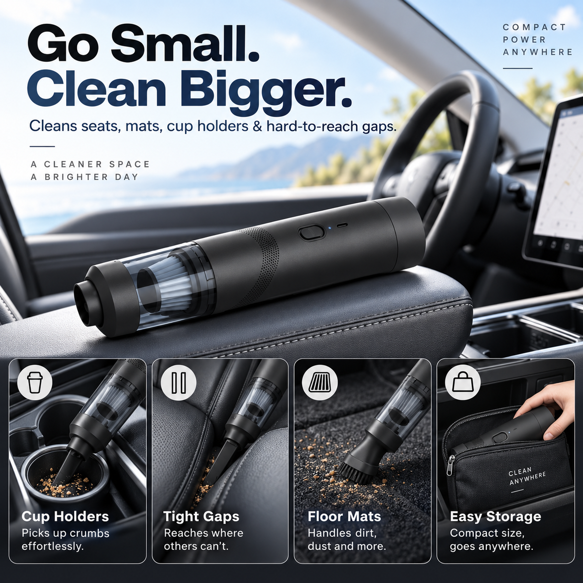 Cordless Handheld Car Vacuum