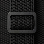 Close-up of adjustable buckle on men's belt loop suspenders