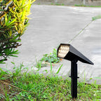 Flood Spike Light Adjustable Solar Spotlight with Cool White & Warm White Modes