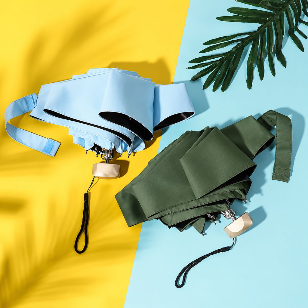 Mini Pocket Travel Umbrella - UV Blocking Lightweight Sun Compact