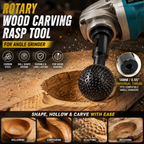 Rotary Wood Carving Rasp Tool for Angle Grinder, Carbon Steel