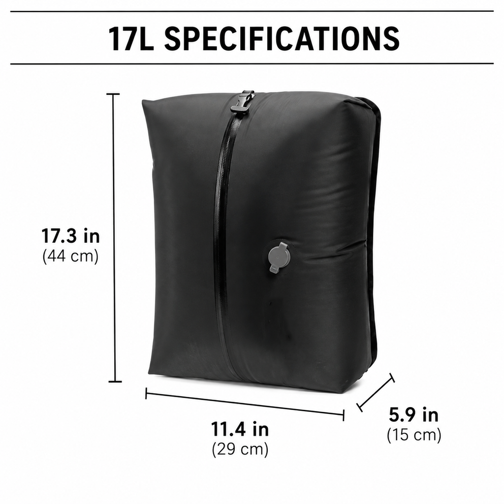 17L Travel Compression Bag with Pump for Clothes & Luggage