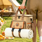 Insulated Cooler Bag for Picnics, Camping & Travel