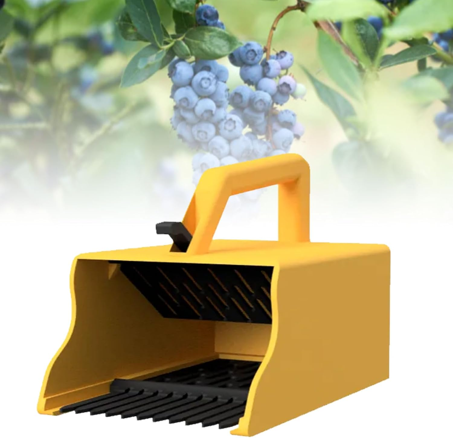 Handheld Berry Picker with Built-In Comb & Collection Box