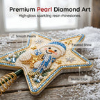 Pearl Diamond Art Christmas Tree Topper DIY Kit
