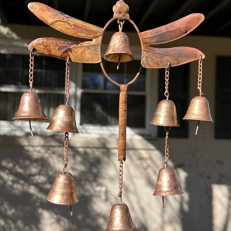 Dragonfly Bells Wind Chime for Garden and Outdoor Decor