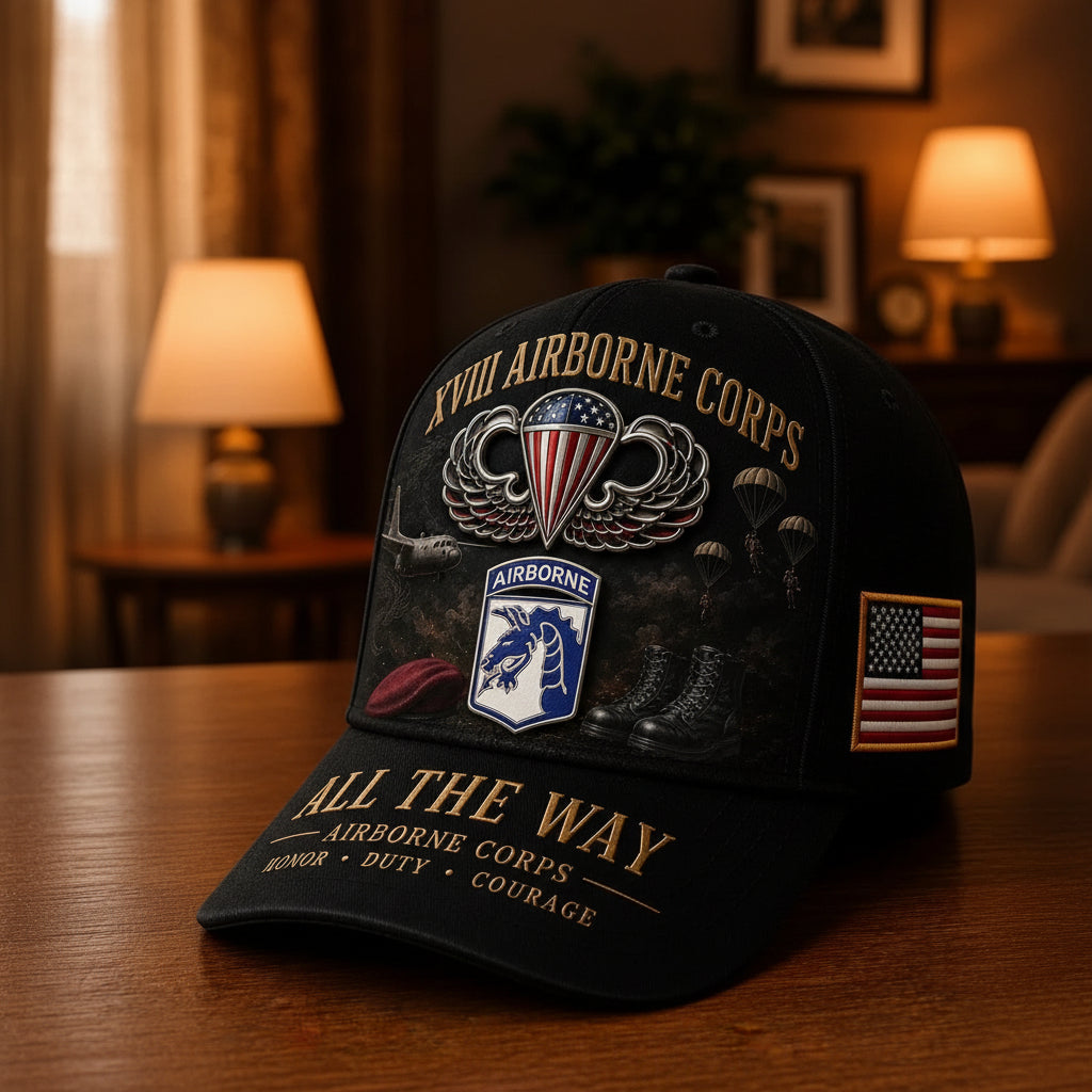 U.S. Army Airborne Units “All the Way” Tribute Cap
