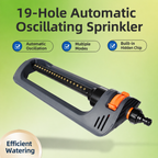 19-Hole Oscillating Lawn Sprinkler for Garden Yard Watering