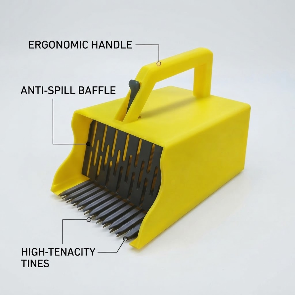 Handheld Berry Picker with Built-In Comb & Collection Box